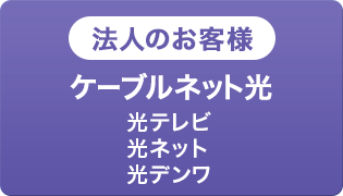 法人の方　ケーブルネット光（光テレビ・光ネット・光デンワ）