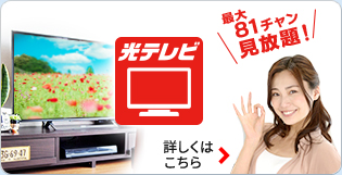 光テレビ 最大81チャン見放題！